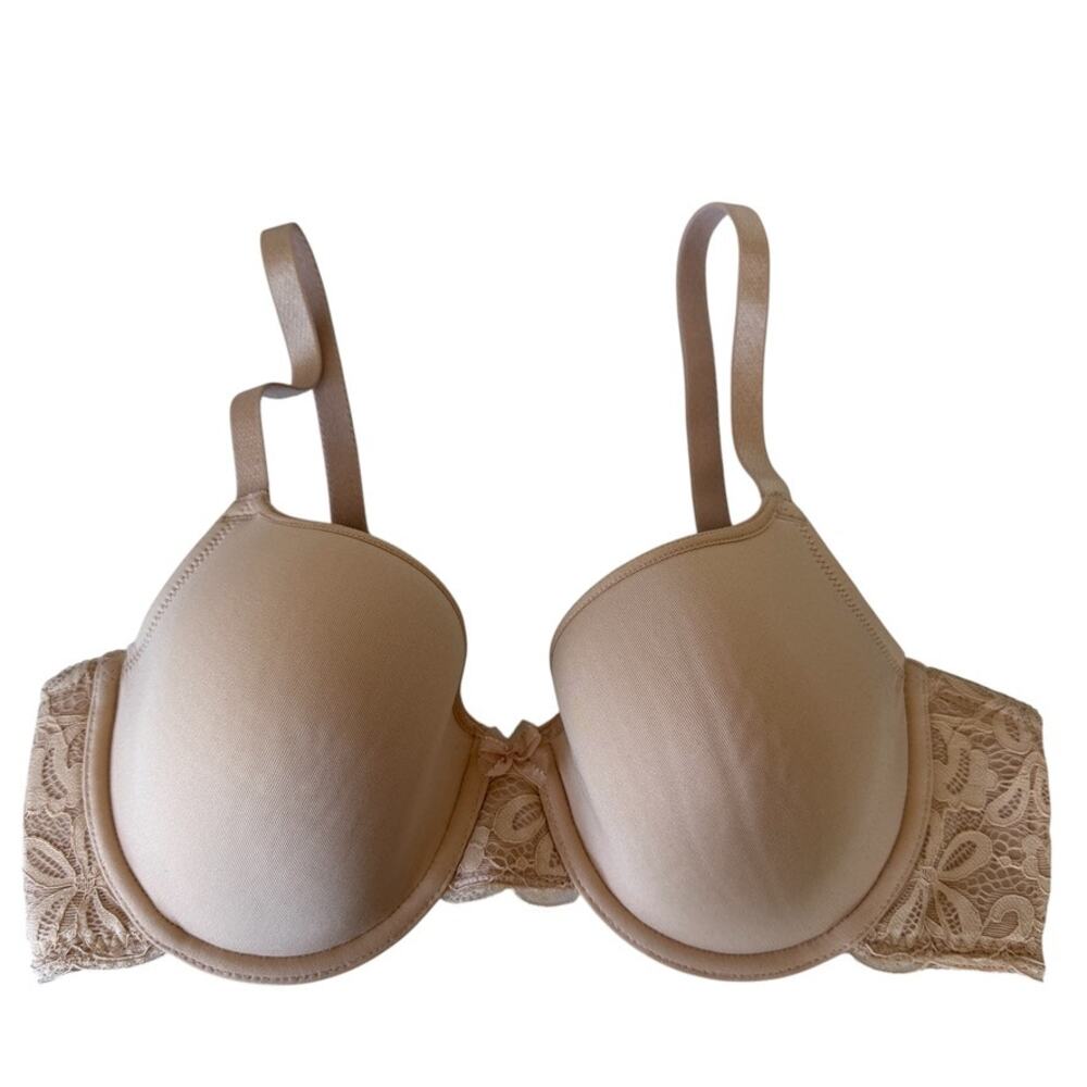 Wacoal All Dressed Up T-Shirt Bra Style 853166 Light Nude Color Size 34C